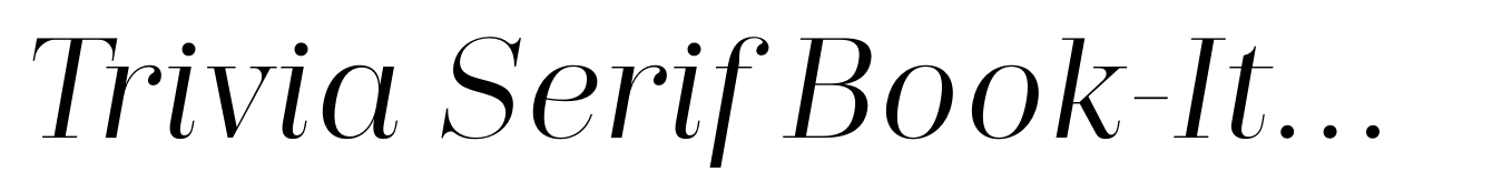 Trivia Serif Book-Italic